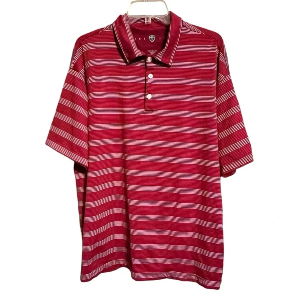 Nike‎ Golf Dri-Fit UV Red Polo Shirt